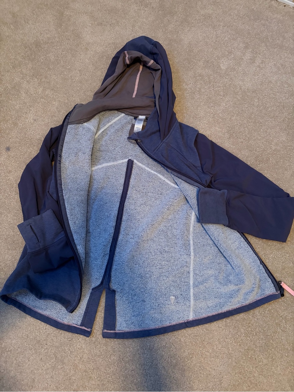 Ivivva Girls Fall/ Spring Blue/ Purple Jacket with Grey Lining
